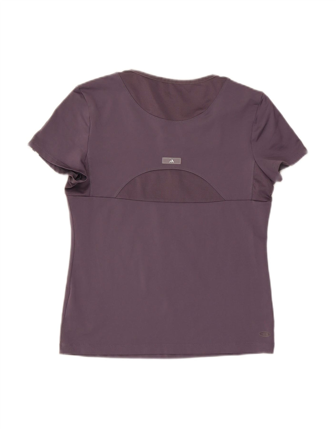 ADIDAS Womens T-Shirt Top UK 12 Medium Purple Polyester