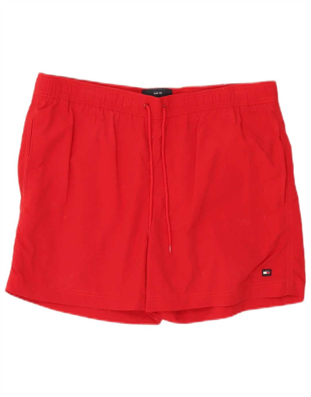 Tommy Hilfiger Mens Slim Fit Swimming Shorts XL Red Polyamide