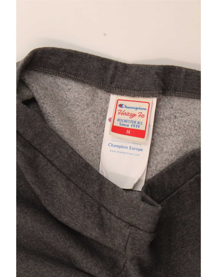 Champion Womens Herritage Fit Leggings UK 12 Medium  Grey Cotton