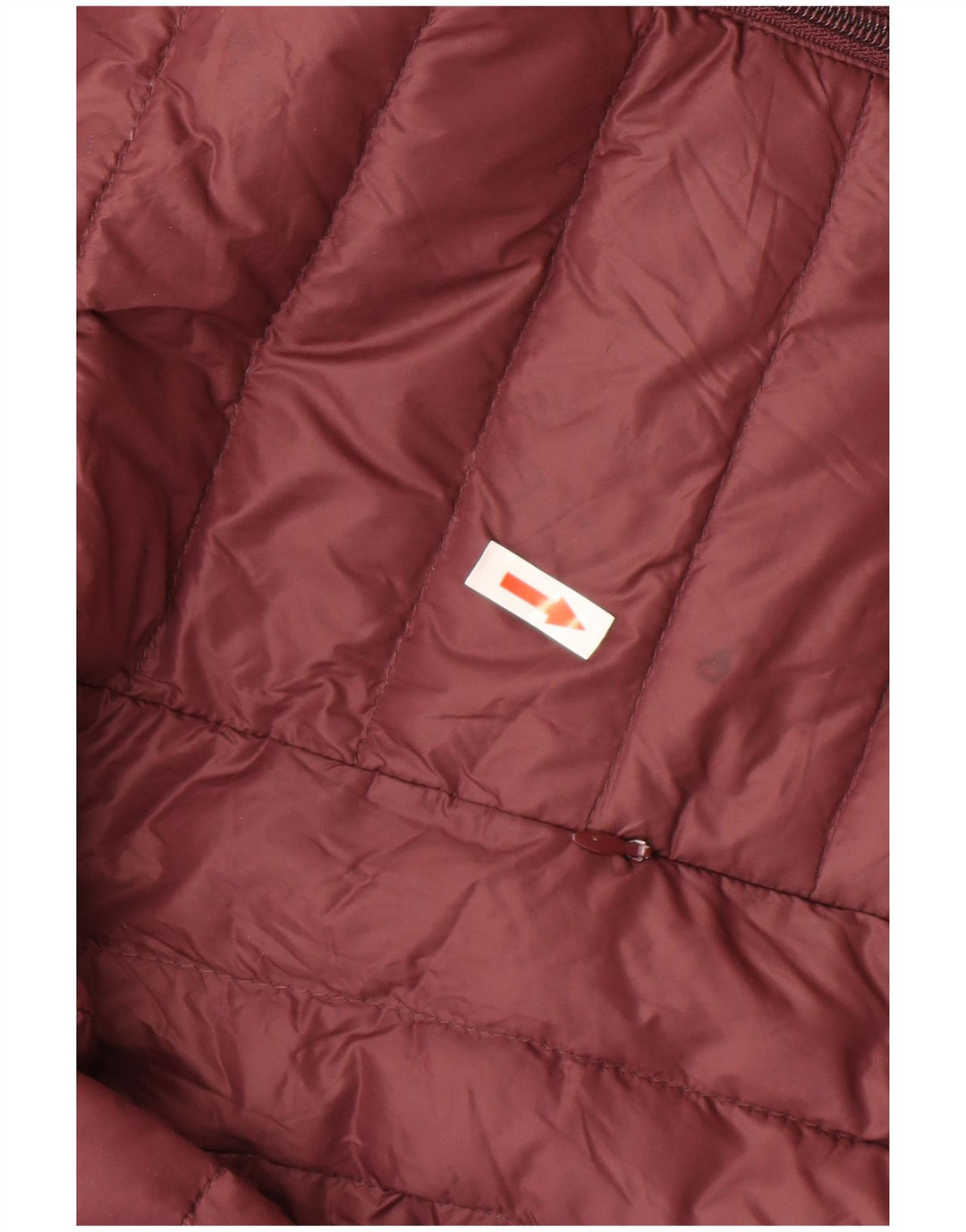 Schott Mens Hooded Padded Jacket UK 40 Large Burgundy Nylon