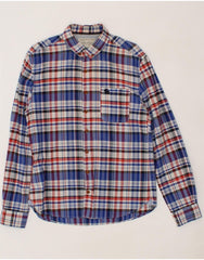 JACK & JONES Mens Flannel Shirt XL Multicoloured Check Cotton