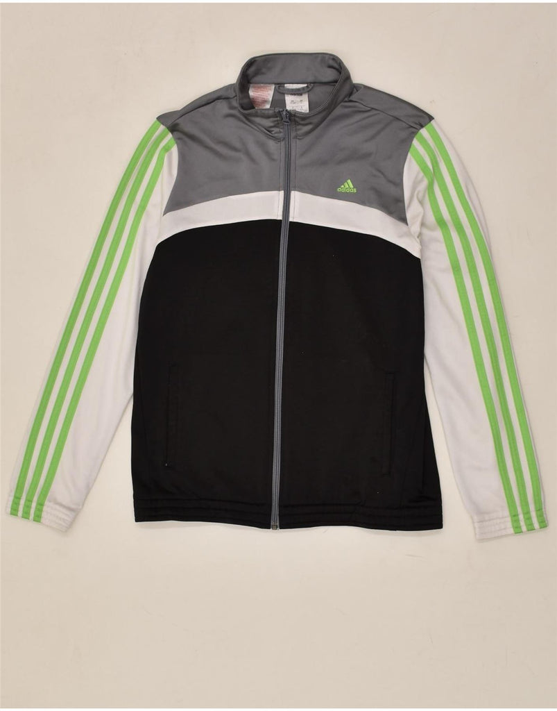 ADIDAS Boys Tracksuit Top Jacket 13-14 Years Multicoloured Colourblock | Vintage Adidas | Thrift | Second-Hand Adidas | Used Clothing | Messina Hembry 