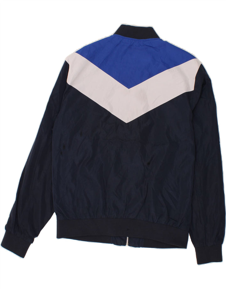 JACK & JONES Mens Tracksuit Top Jacket Large Navy Blue Colourblock Vintage Jack & Jones and Second-Hand Jack & Jones from Messina Hembry 