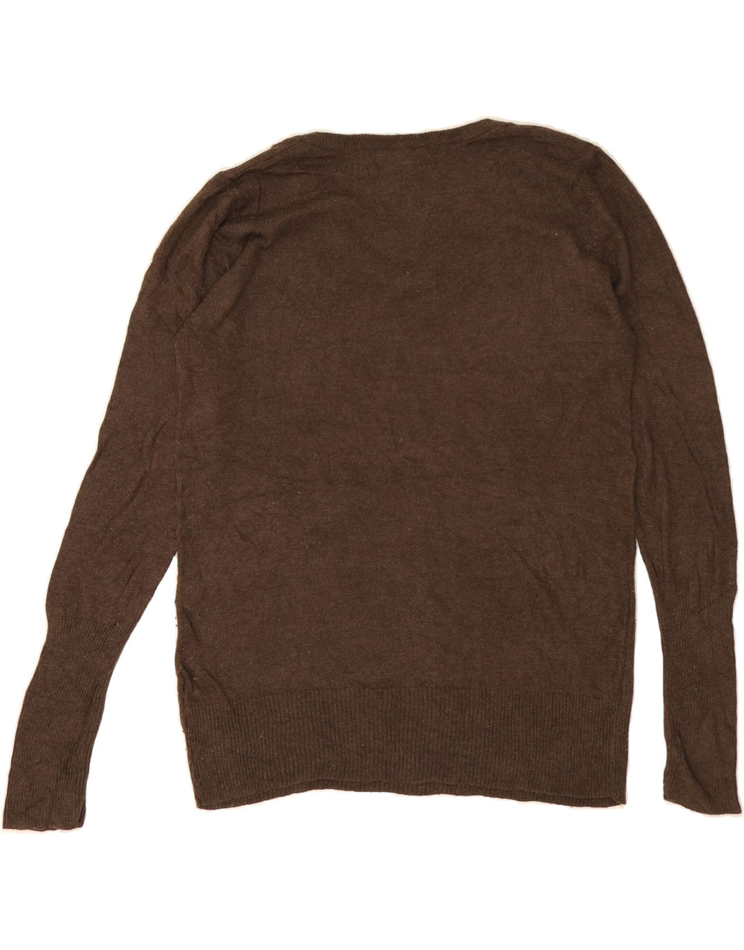 MOSSIMO Womens V-Neck Jumper Sweater UK 18 XL Brown Nylon Vintage Mossimo and Second-Hand Mossimo from Messina Hembry 