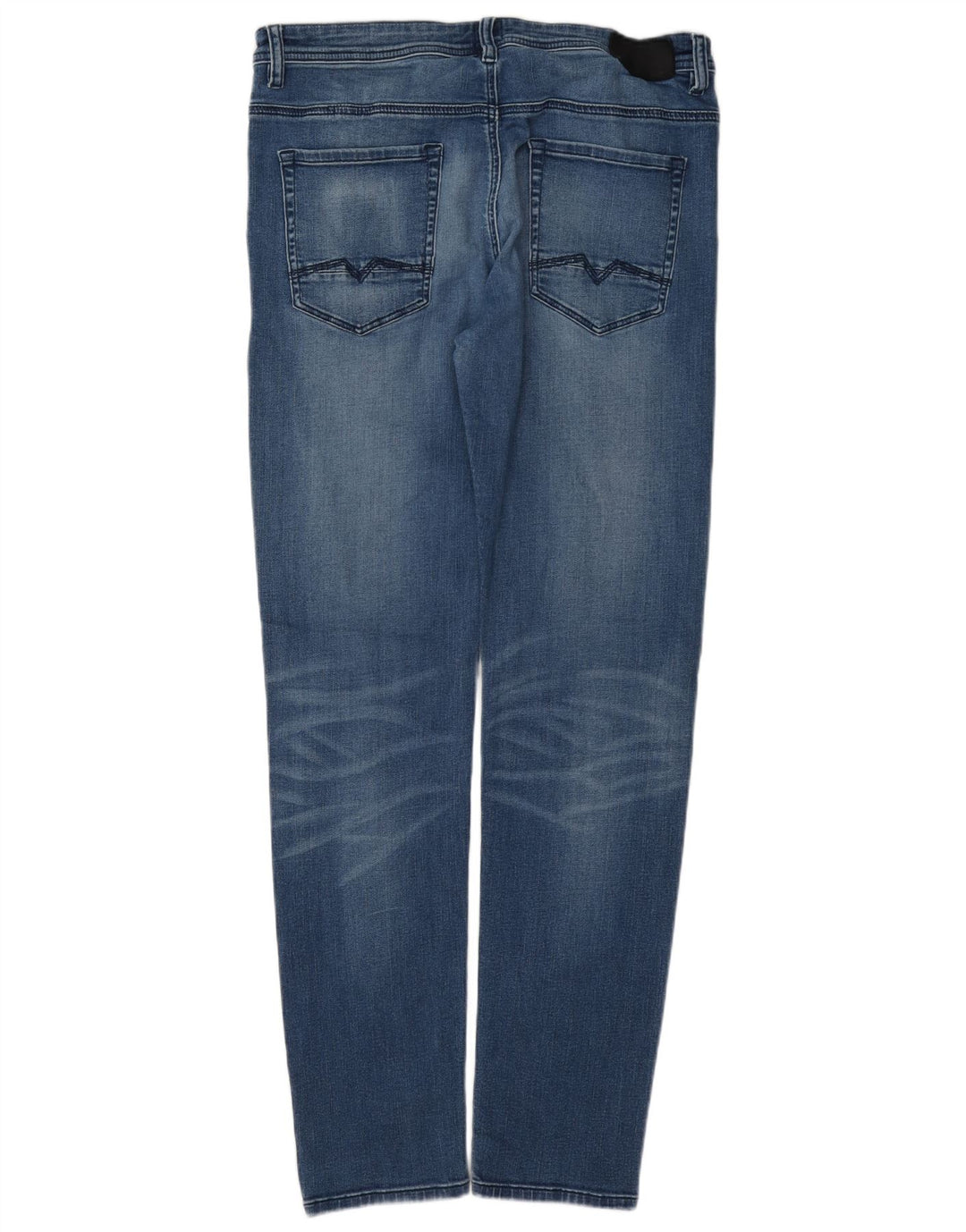 Hugo Boss Mens Tapered Jeans W34 L34 Blue Cotton