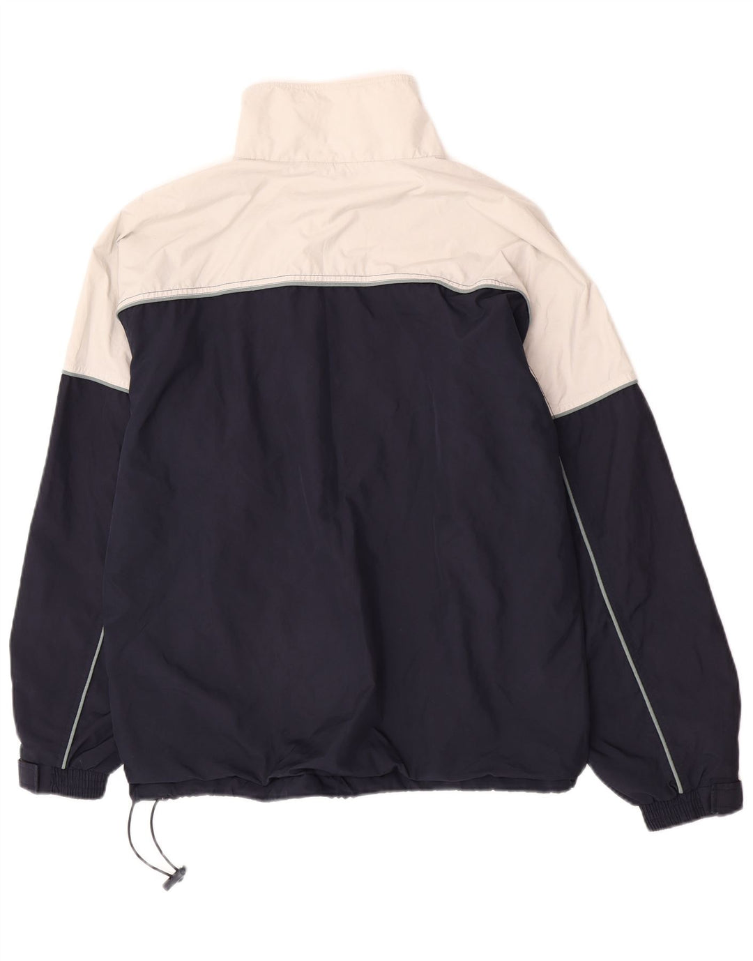 REEBOK Mens Pullover Rain Jacket UK 36 Small Navy Blue Colourblock