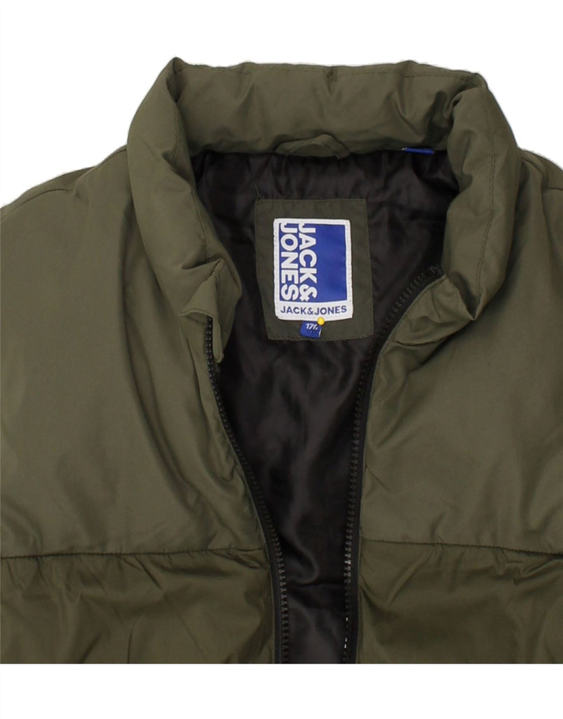 JACK & JONES Boys Padded Gilet 15-16 Years Khaki | Vintage Jack & Jones | Thrift | Second-Hand Jack & Jones | Used Clothing | Messina Hembry 