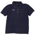 Kappa Womens Polo Shirt UK 12 Medium Navy Blue Cotton