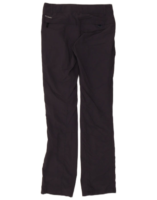 Columbia Womens Omni-Shade Slim Cargo Trousers US 2 XS W25 L32 Black Nylon