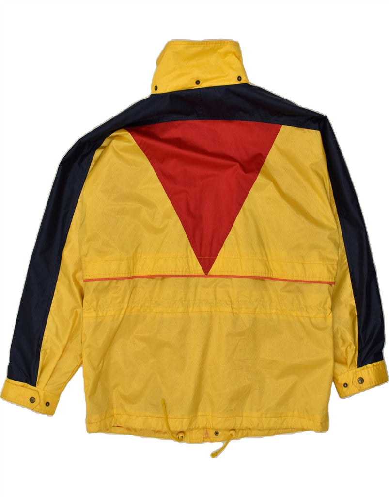 VINTAGE Mens Rain Jacket UK 40 Large Yellow Colourblock | Vintage Vintage | Thrift | Second-Hand Vintage | Used Clothing | Messina Hembry 