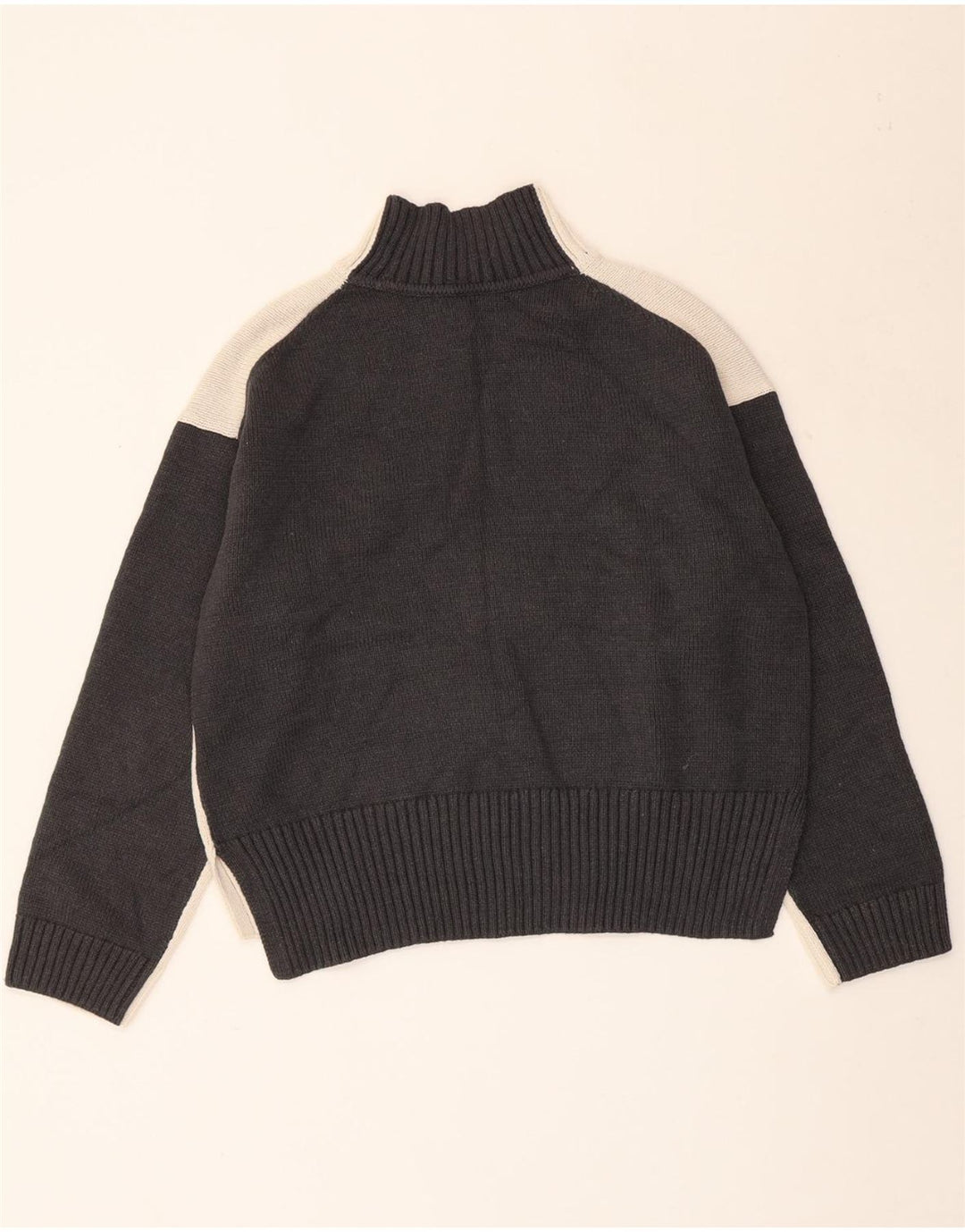 MARKS & SPENCER Womens Turtle Neck Jumper Sweater UK 14 Medium White