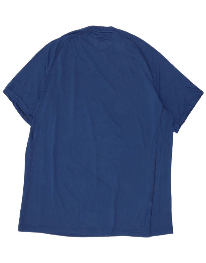 EDDIE BAUER Mens T-Shirt Top Large Blue Polyester