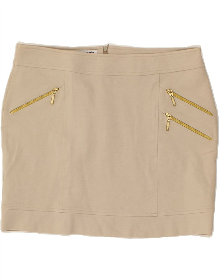 PIERRE CARDIN Womens Paris Mini Skirt Large W32 Beige Vintage Pierre Cardin and Second-Hand Pierre Cardin from Messina Hembry 