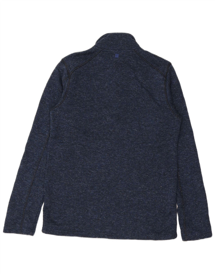 Mountain Warehouse Mens Zip Neck Jumper Sweater Medium Navy Blue