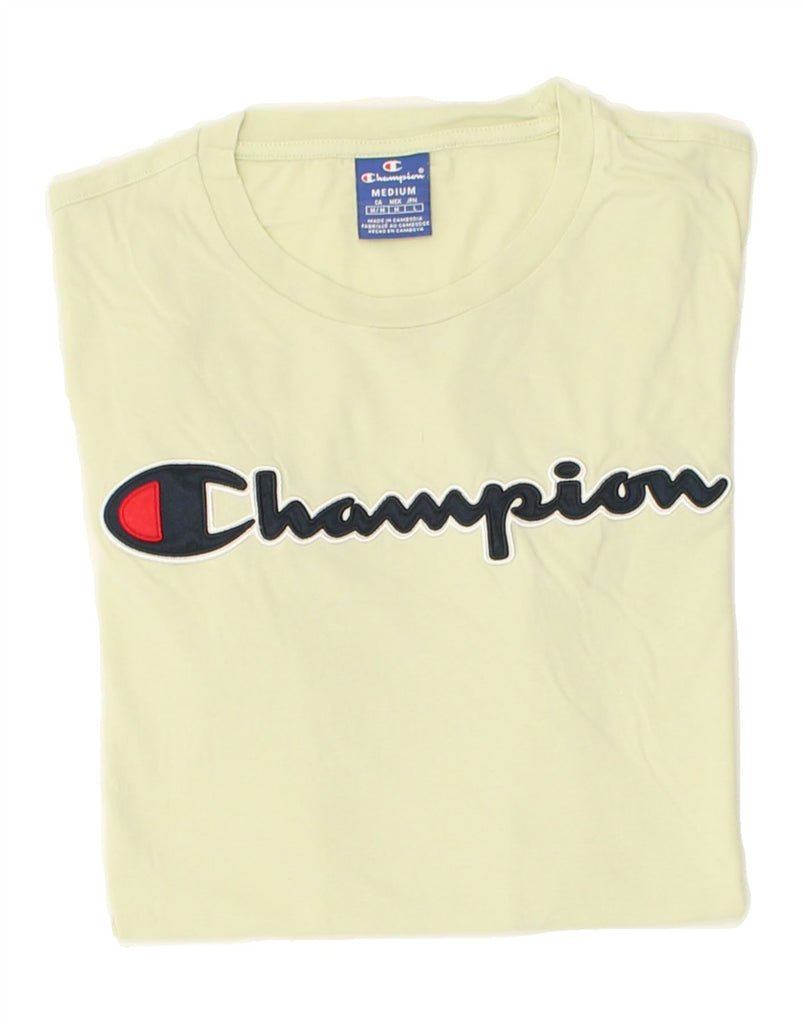 CHAMPION Mens Graphic T-Shirt Top Medium Green | Vintage Champion | Thrift | Second-Hand Champion | Used Clothing | Messina Hembry 