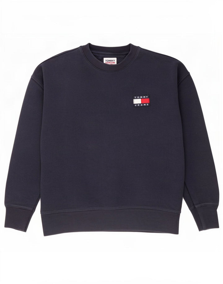 Tommy Hilfiger Mens Sweatshirt Jumper Medium Navy Blue Cotton