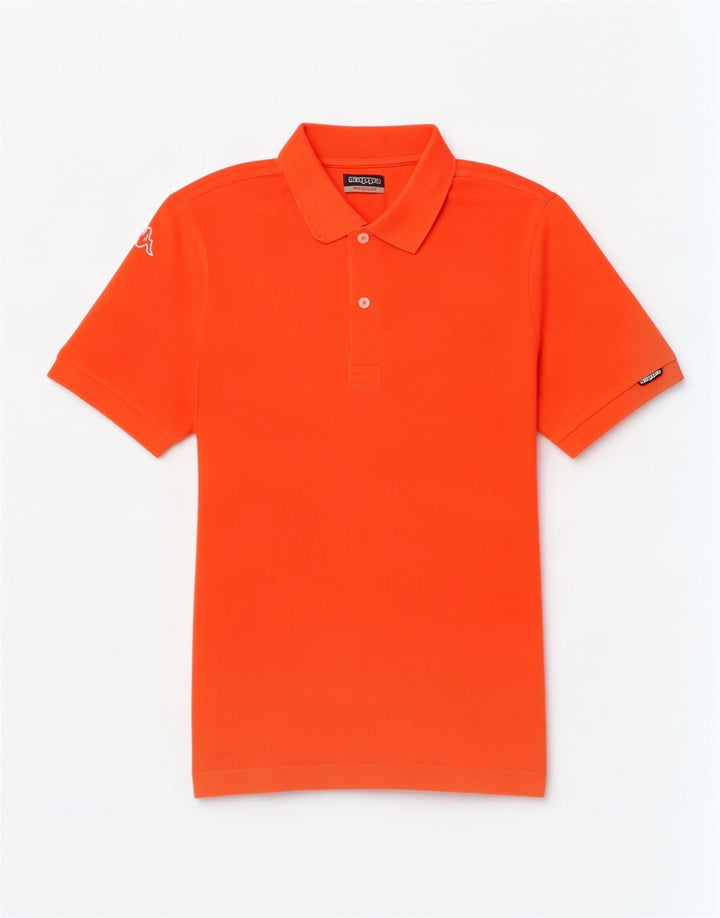 Kappa Mens Polo Shirt Medium Orange Cotton