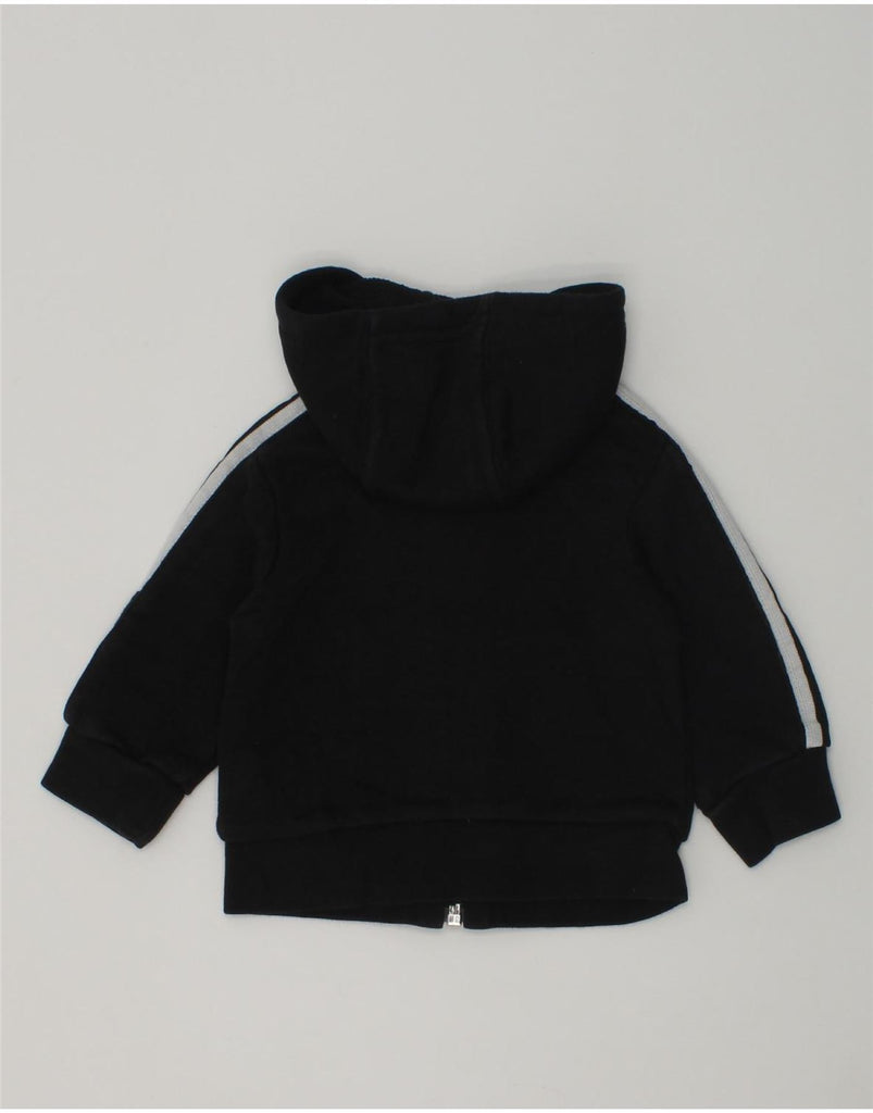 ADIDAS Baby Boys Zip Hoodie Sweater 0-3 Months Black Cotton | Vintage Adidas | Thrift | Second-Hand Adidas | Used Clothing | Messina Hembry 