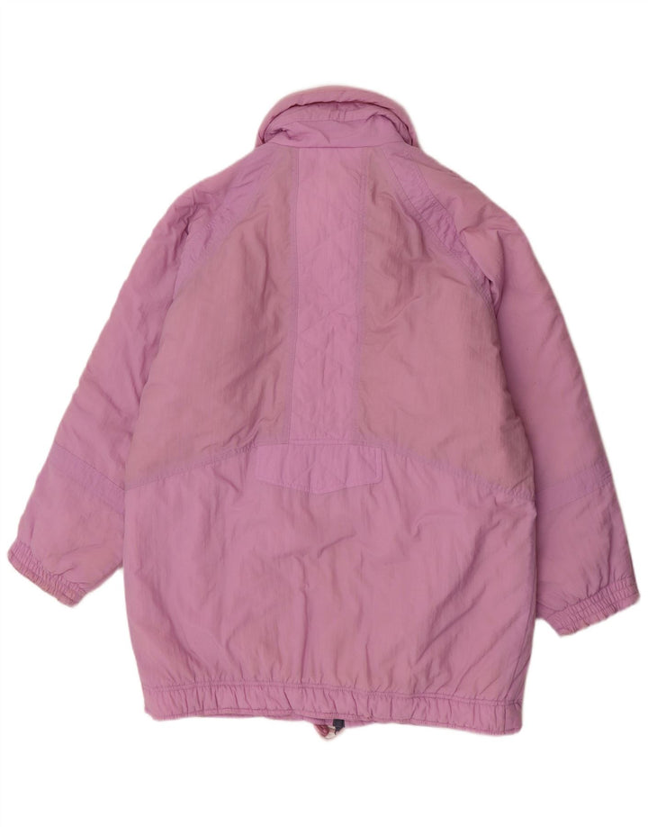 Vintage Womens Oversized Padded Coat EU 38 Medium Purple Polyamide