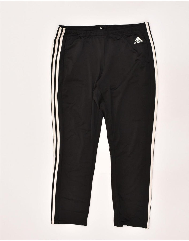 ADIDAS Womens Tracksuit Trousers UK 16/18 Large Black Polyester | Vintage Adidas | Thrift | Second-Hand Adidas | Used Clothing | Messina Hembry 