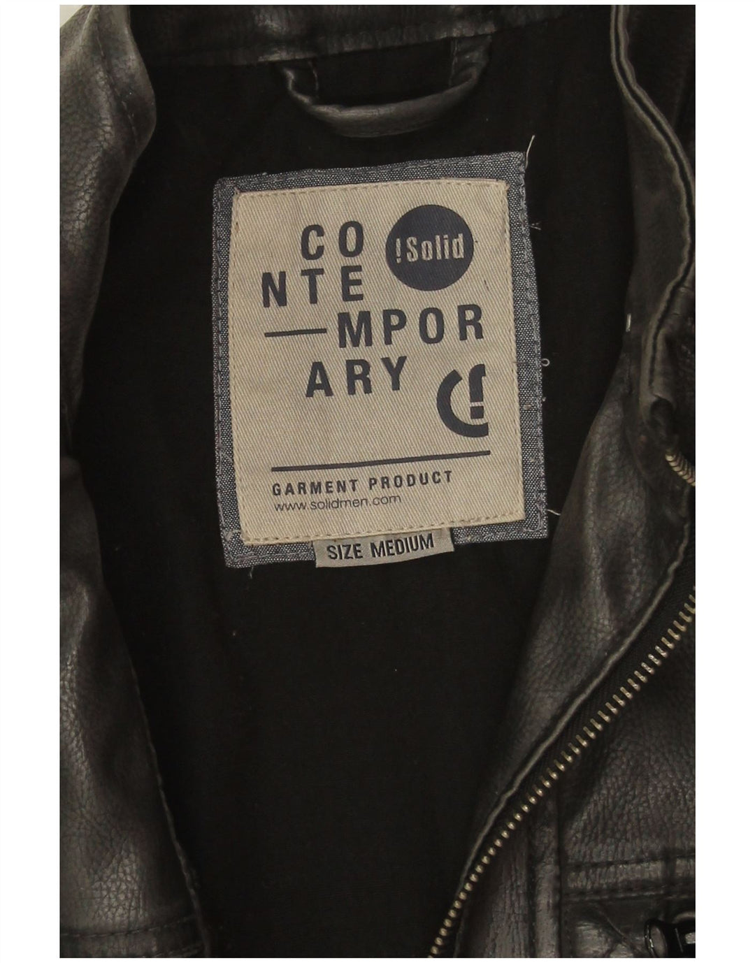 Vintage Mens Leather Jacket UK 38 Medium Black Leather