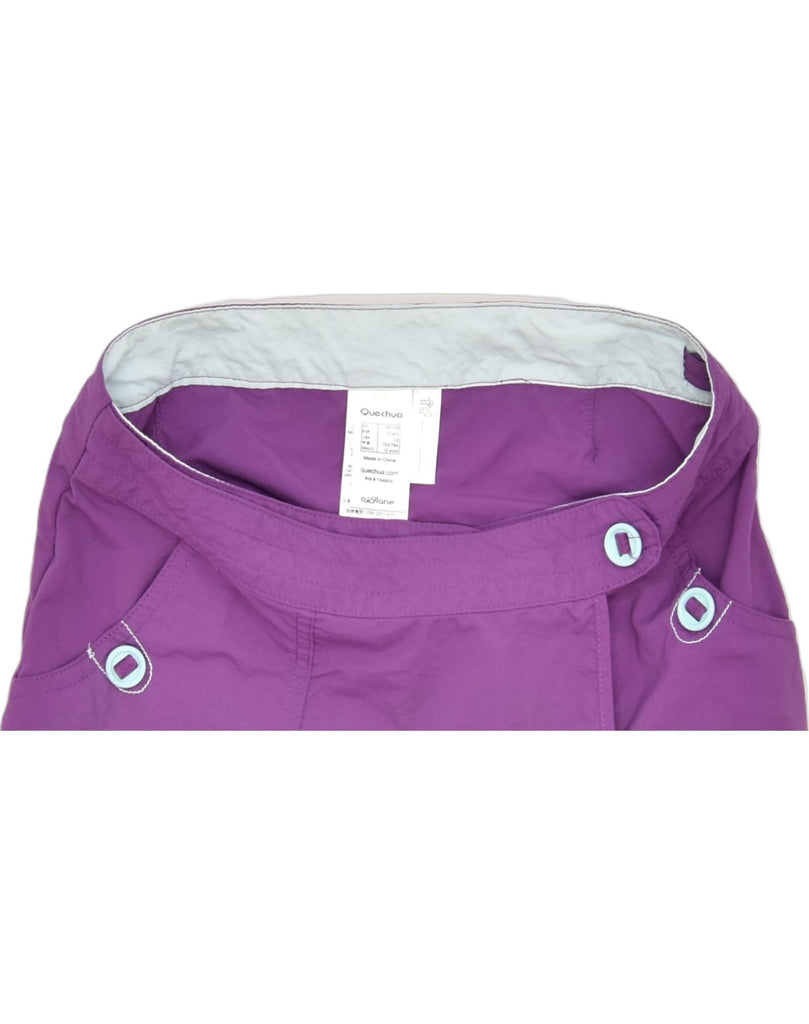 VINTAGE Girls Skort 11-12 Years Purple Polyamide | Vintage | Thrift | Second-Hand | Used Clothing | Messina Hembry 