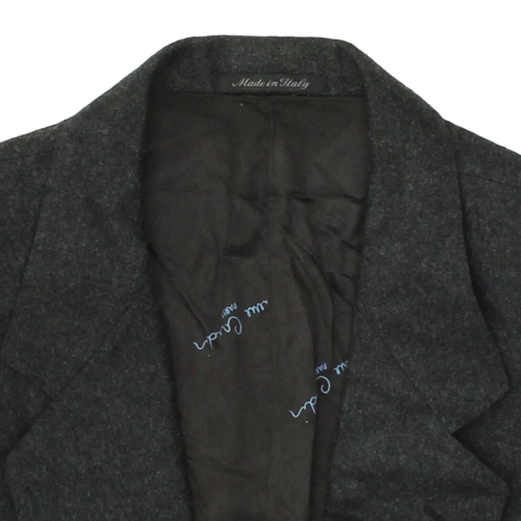 Pierre Cardin Mens Dark Grey Wool Blazer Jacket | Vintage Designer Suit VTG | Vintage Messina Hembry | Thrift | Second-Hand Messina Hembry | Used Clothing | Messina Hembry 