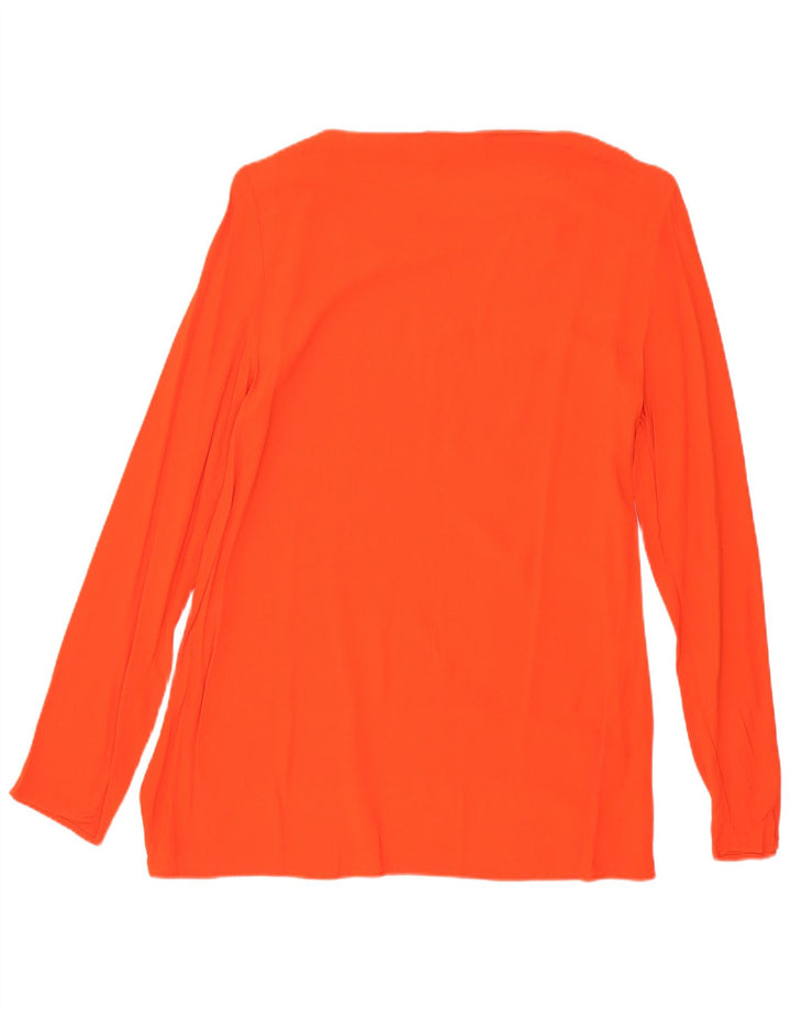 Zara Womens Top Long Sleeve UK 6 XS Orange