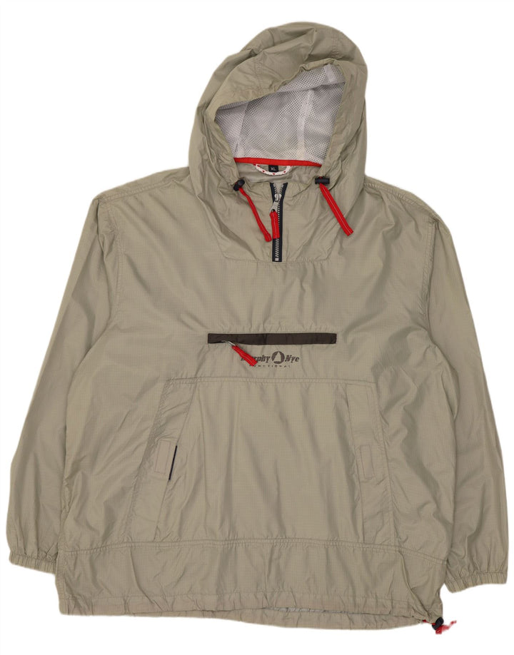 Murphy & Nye Mens Hooded Pullover Rain Jacket UK 42 XL Green