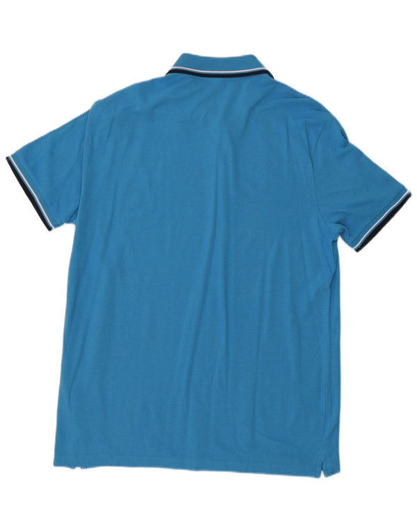 DIADORA Mens Polo Shirt 2XL Blue Cotton