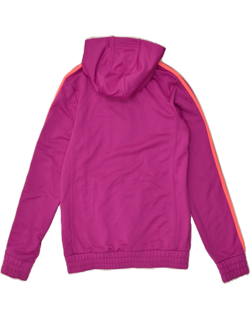 ADIDAS Girls Hooded Tracksuit Top Jacket 13-14 Years Pink Polyester | Vintage Adidas | Thrift | Second-Hand Adidas | Used Clothing | Messina Hembry 