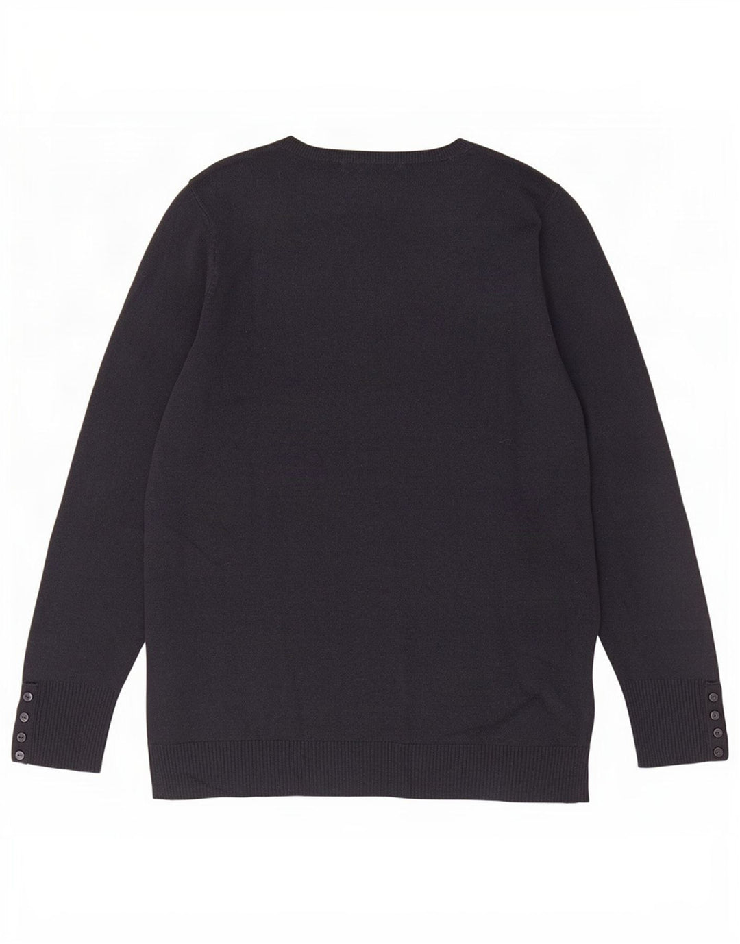 Marks & Spencer Womens V-Neck Jumper Sweater UK 16 Large Navy Blue