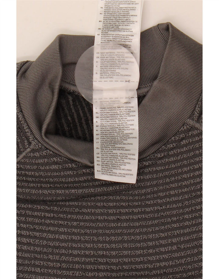 Adidas Mens Top Long Sleeve Medium Grey Polyester