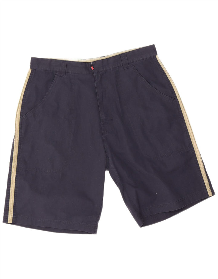 Fat Face Mens Casual Shorts Large W34 Navy Blue Colourblock Polyester