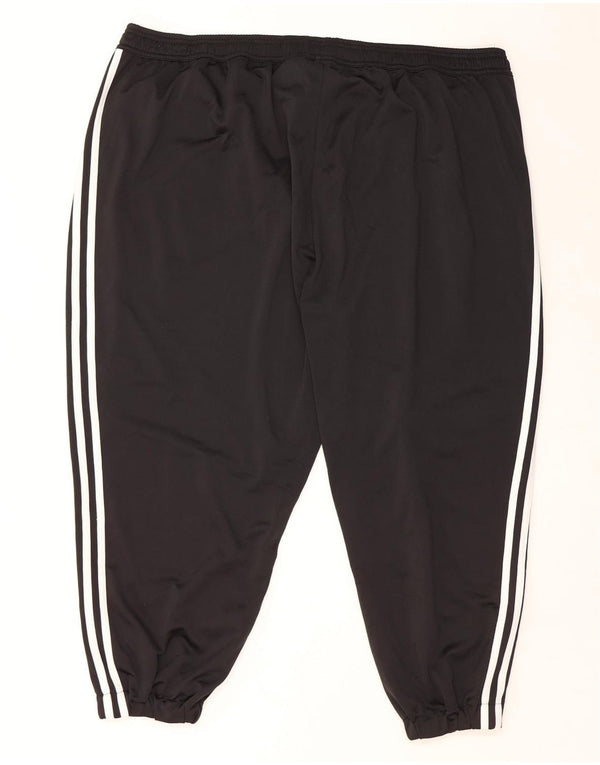 Adidas Mens Crop Tracksuit Trousers Joggers 4XL  Black