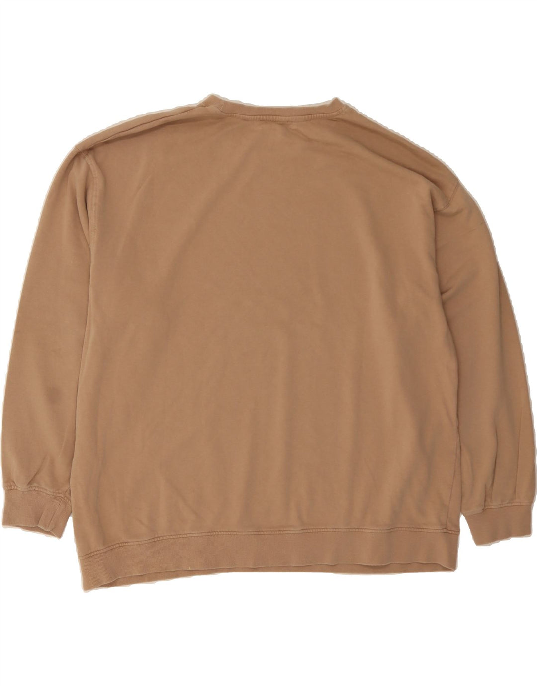 ZARA Womens Oversized Sweatshirt Jumper UK 16 Large Beige Cotton Vintage Zara and Second-Hand Zara from Messina Hembry 