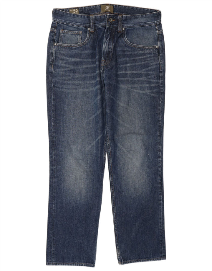 TIMBERLAND Mens Straight Jeans W32 L29 Blue Cotton