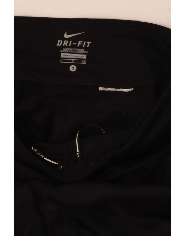 Nike Womens Dri Fit Leggings UK 10 Small Black