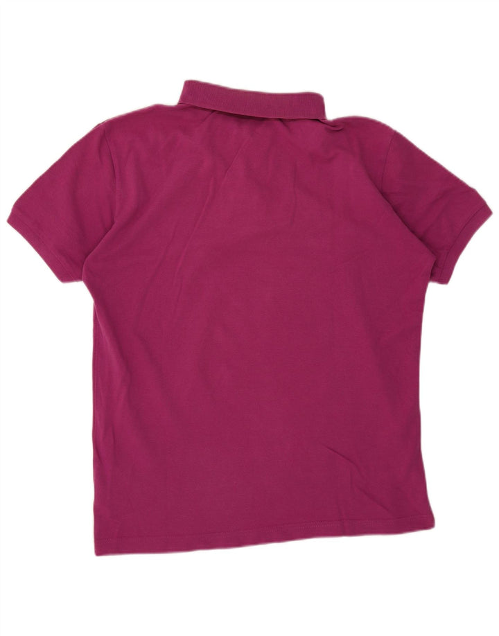 Asics Mens Polo Shirt Medium Maroon Cotton