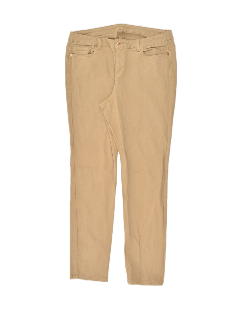 MICHAEL KORS Womens Slim Jeans W36 L30 Beige Cotton | Vintage Michael Kors | Thrift | Second-Hand Michael Kors | Used Clothing | Messina Hembry 