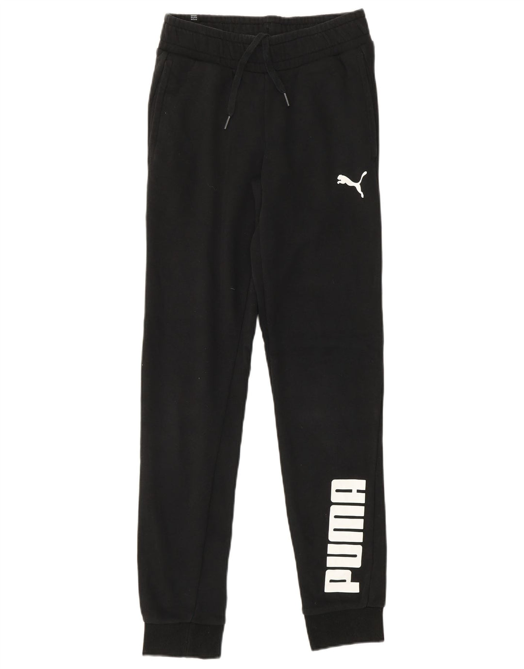PUMA Womens Graphic Tracksuit Trousers Joggers UK 2 2XS  Black