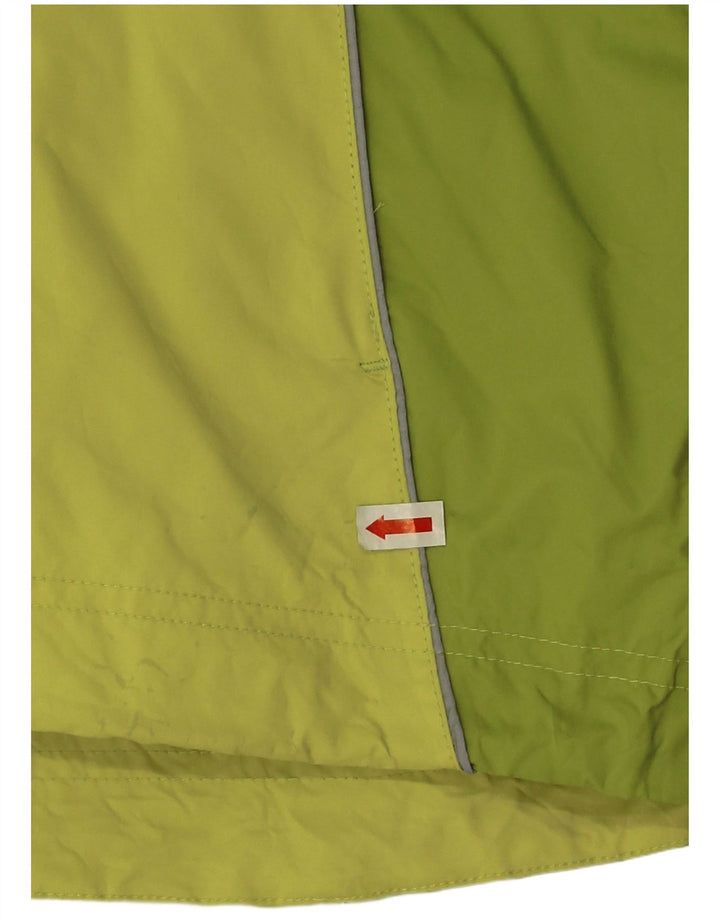 K-Way Womens Rain Jacket IT 42 Medium Green Colourblock Polyester