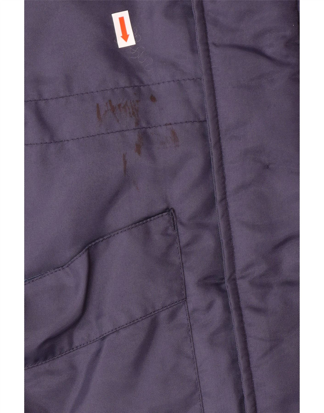 UMBRO Mens Hooded Padded Coat UK 38 Medium Navy Blue Colourblock Nylon