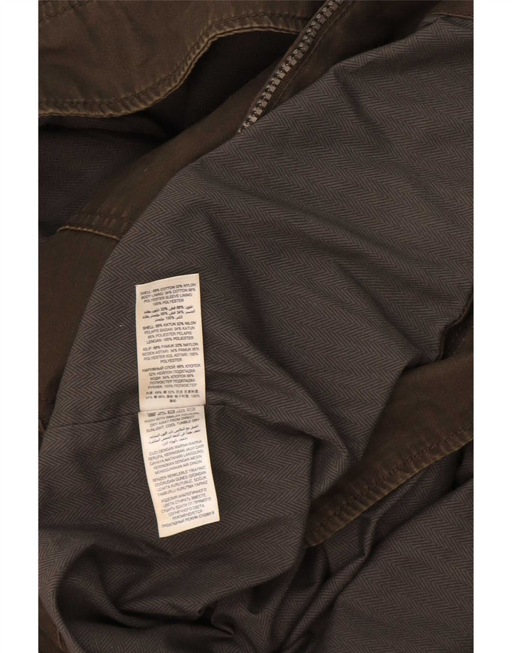 John Rocha Mens Utility Jacket UK 38 Medium Khaki Cotton