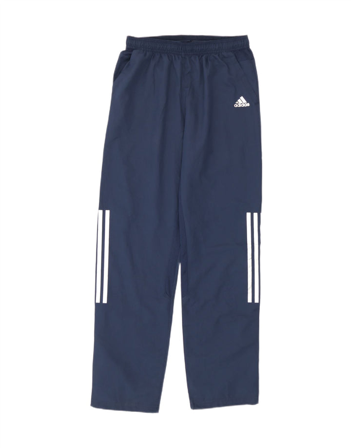 Adidas Boys Climacool Tracksuit Trousers 13-14 Years Navy Blue Polyester