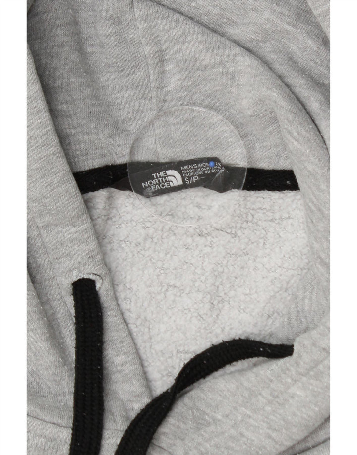 THE NORTH FACE Mens Graphic Hoodie Jumper Small Grey Cotton