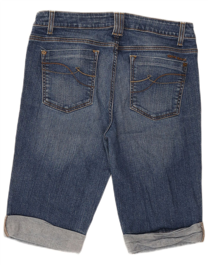 DKNY Womens Denim Shorts US 12 Large W32  Blue Cotton