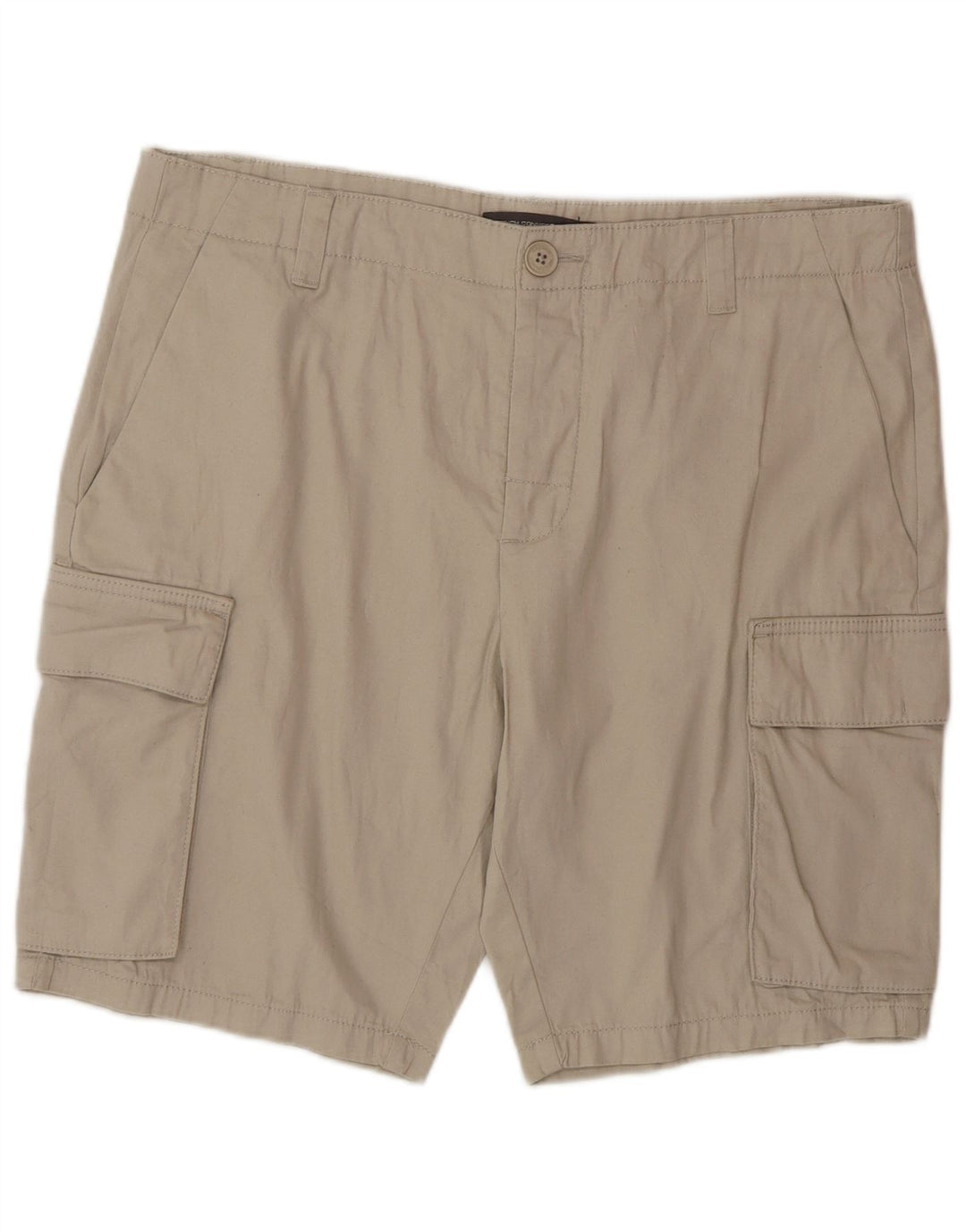 French Connection Mens Cargo Shorts Large W36 Beige Cotton