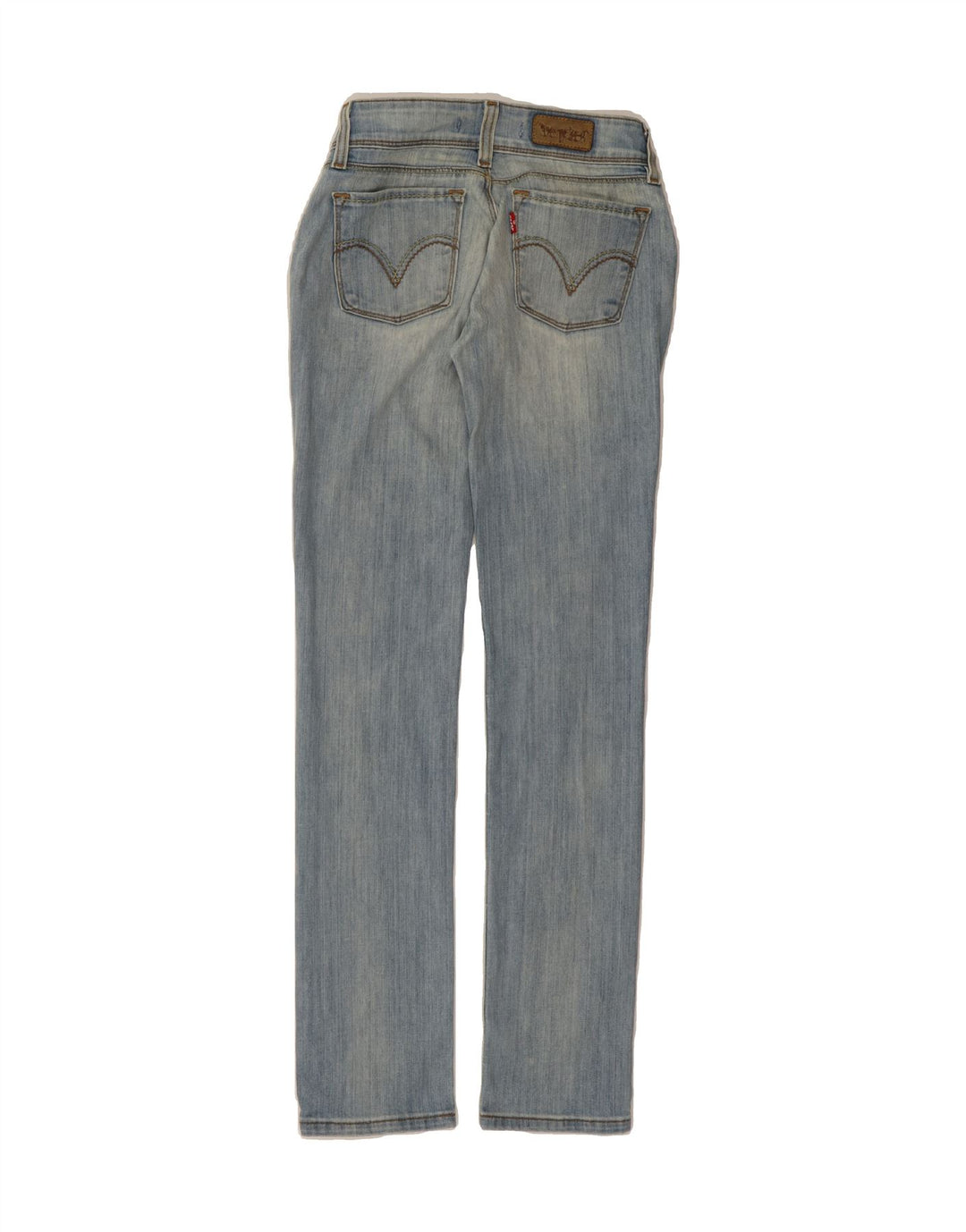 LEVI'S Womens 571 Slim Jeans W26 L32 Blue Cotton Vintage Levi's and Second-Hand Levi's from Messina Hembry 