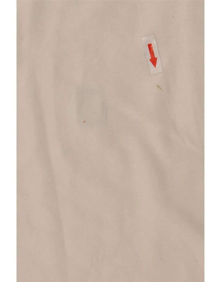 Refrigiwear Mens Polo Shirt Small White Colourblock Cotton